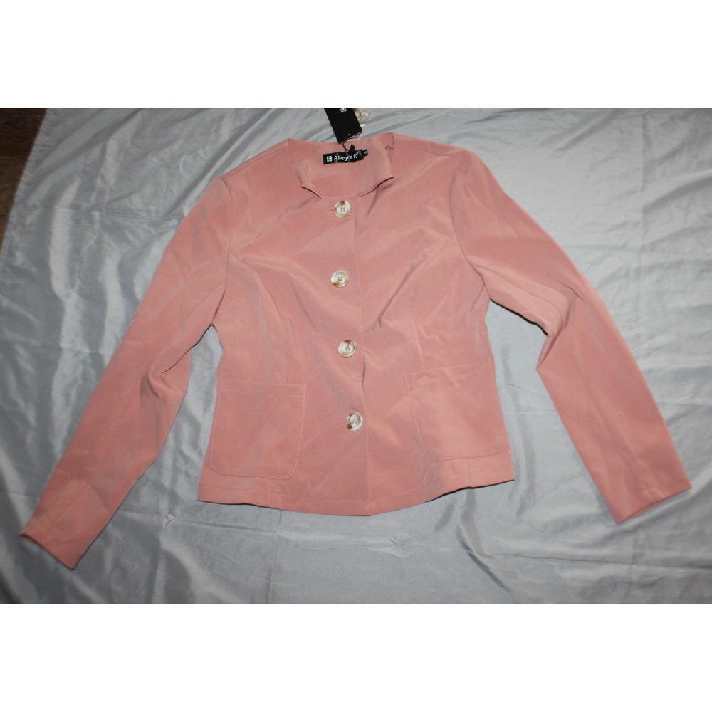 Women's Allegra K blazer jacket pink size S NWT
